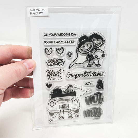 Just Married – Photoplay Stamp and Die Set