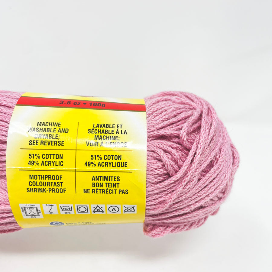 Red Heart Cotton Twist Yarn - Pink