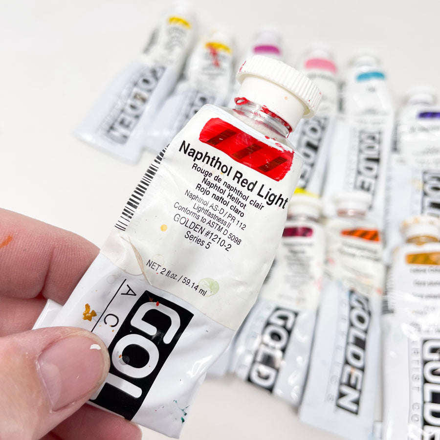 Golden Heavy Body Artist Acrylic Paints 2 oz Tubes