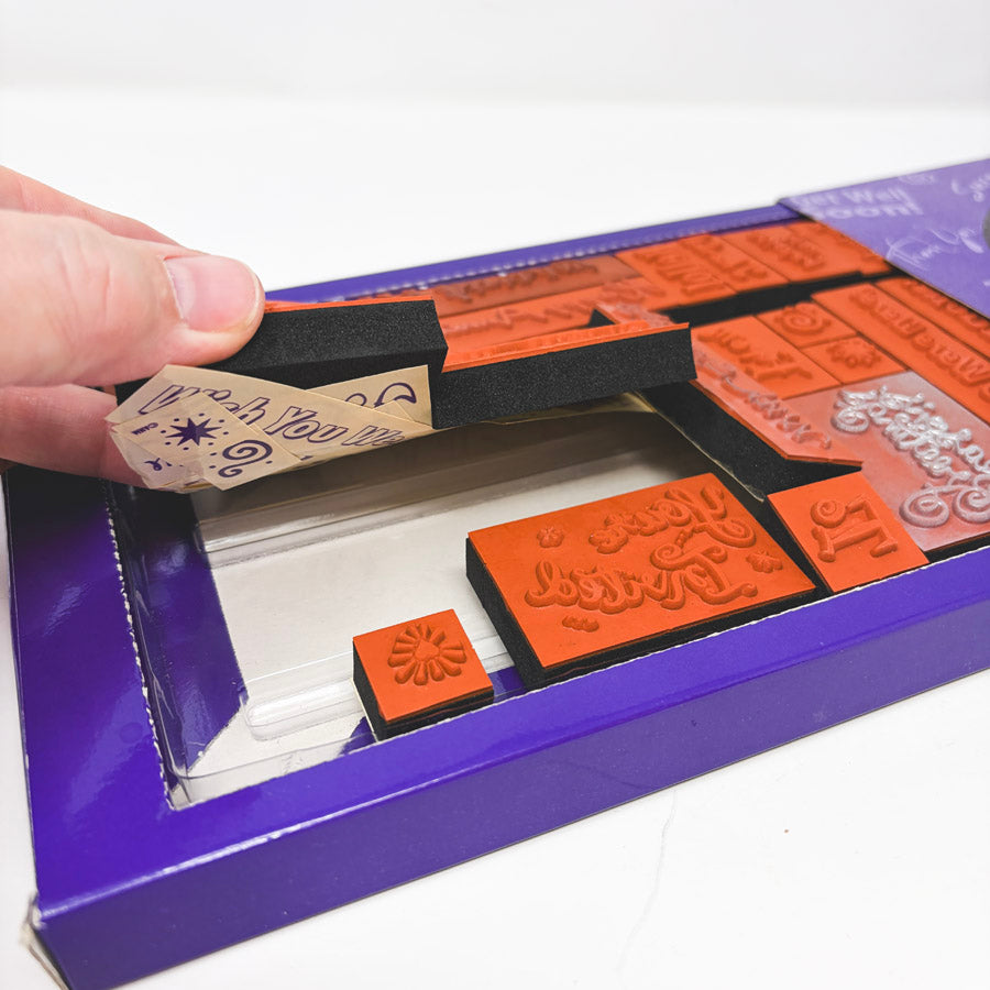 Say It With Stamps Rubber Stamp Set