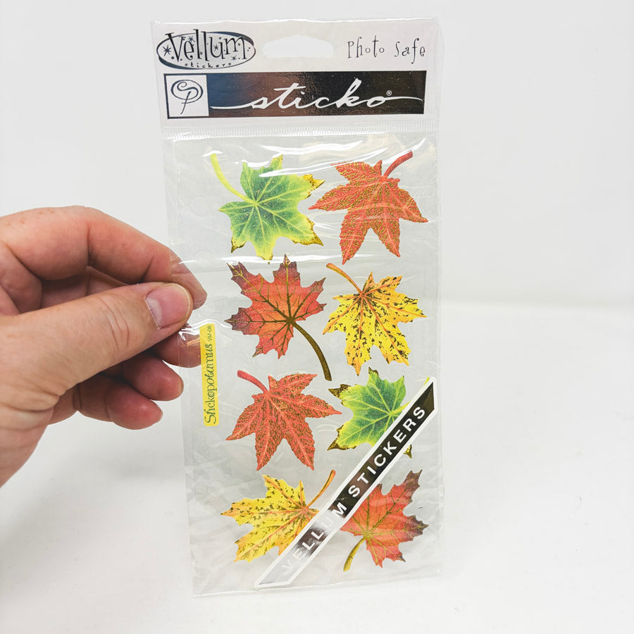 Stickopotamus Vellum Leaves Stickers