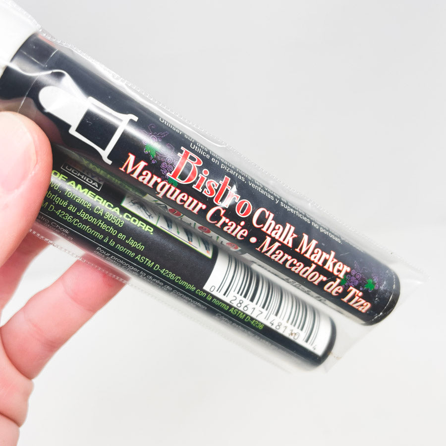 Uchida White Bistro Chalk Markers (2)