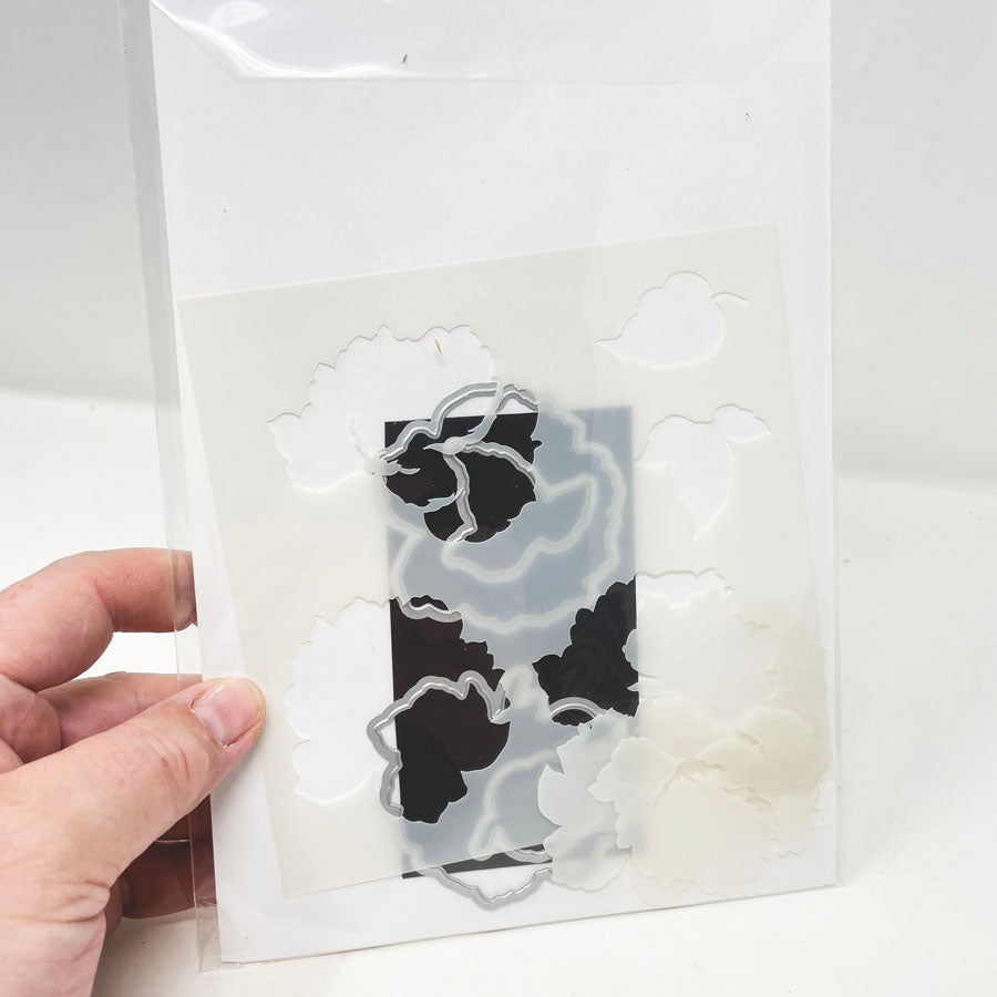 Airbrushed Flowers - Altenew Stamp, Stencil, and Die Set