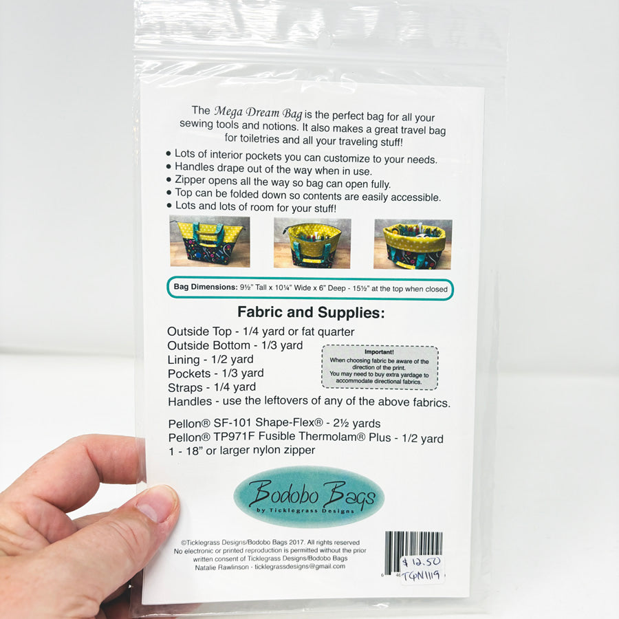 Bodobo Bags Mega Dream Bag Sewing Pattern