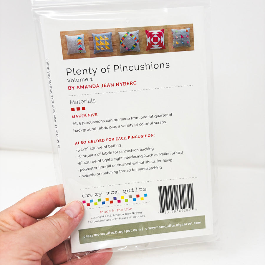 Plenty of Pincushions Sewing Pattern