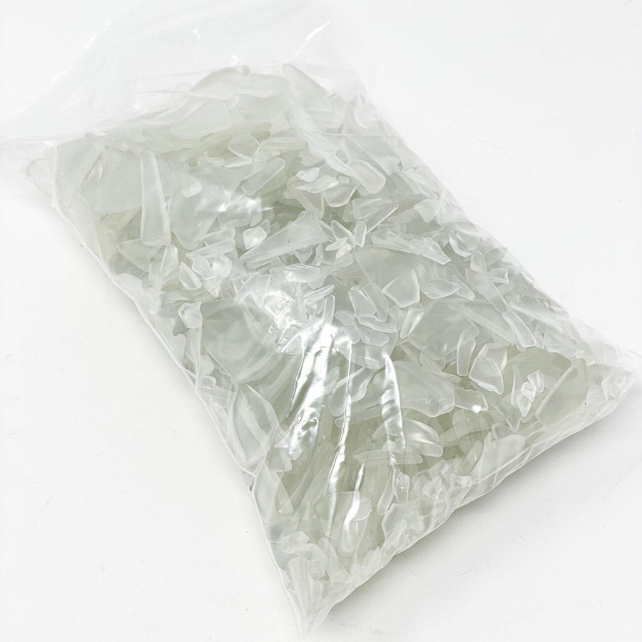 Bag of Tumbled Glass - Clear - 1# 11oz