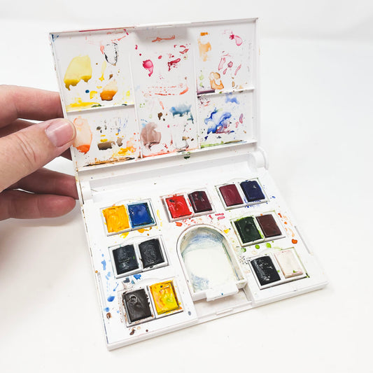 14 Color Winsor & Newton Cotman Watercolor Compact Set