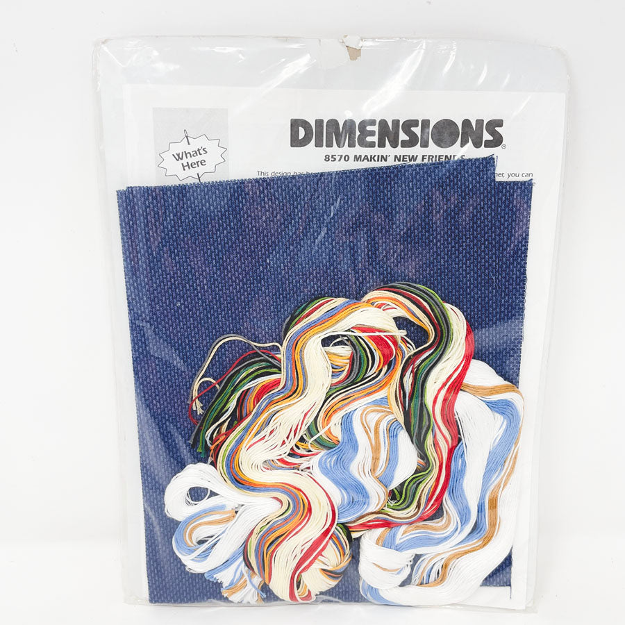 Makin' New Friends Cross Stitch Kit - Dimensions