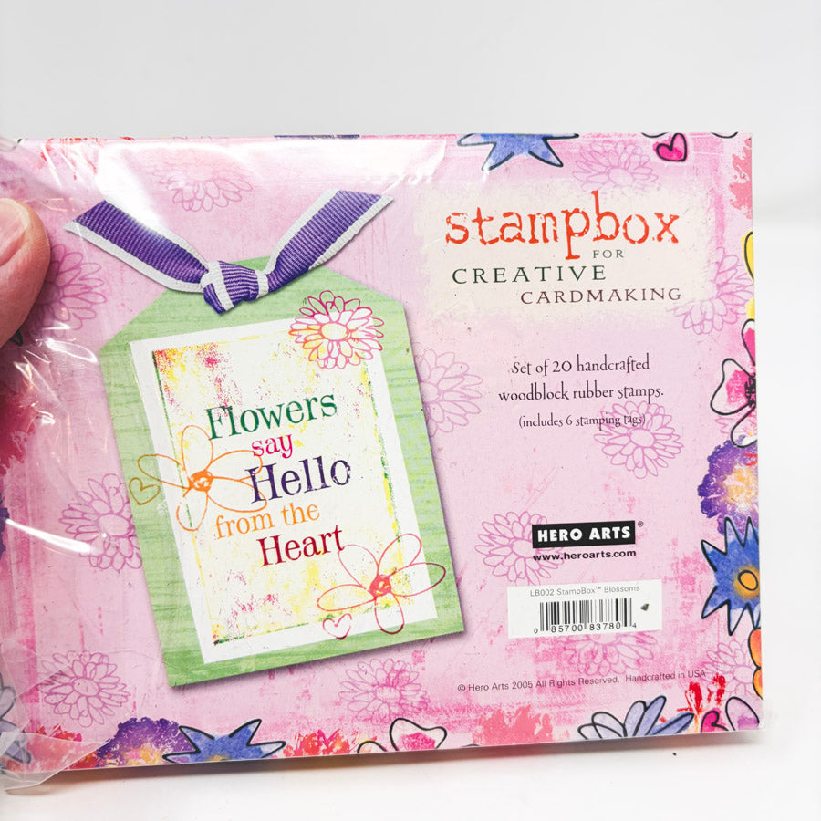 Hero Arts StampBox Blossoms Wood Back Stamp Set