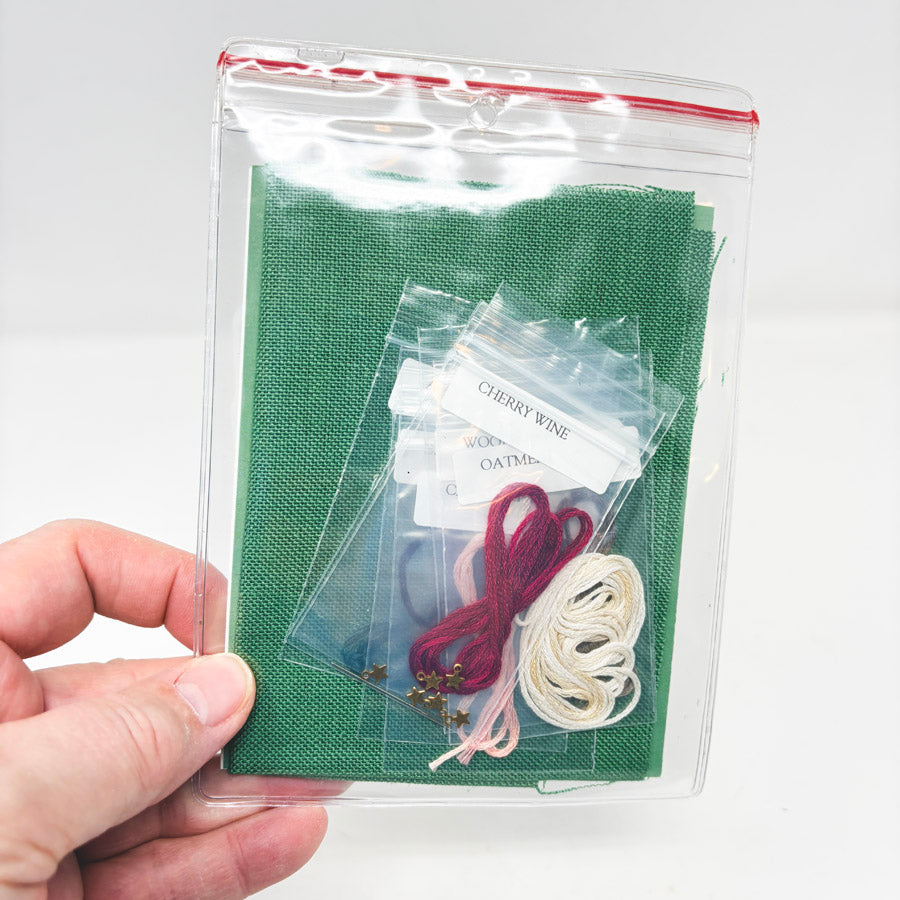 Twisted Threads "Santa's Beard 2000" Cross Stitch Chart & Frame