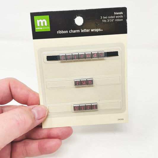 Making Memories Ribbon Charm Letter Wraps