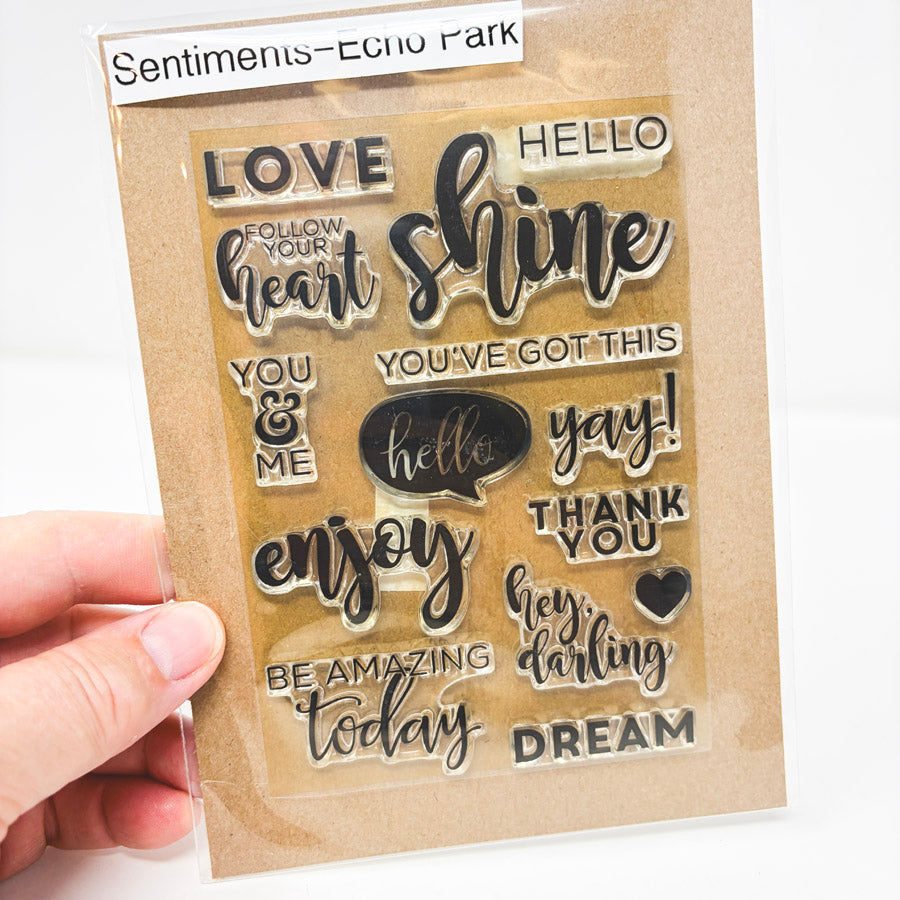 Sayings – Echo Park Cling Stamp Set