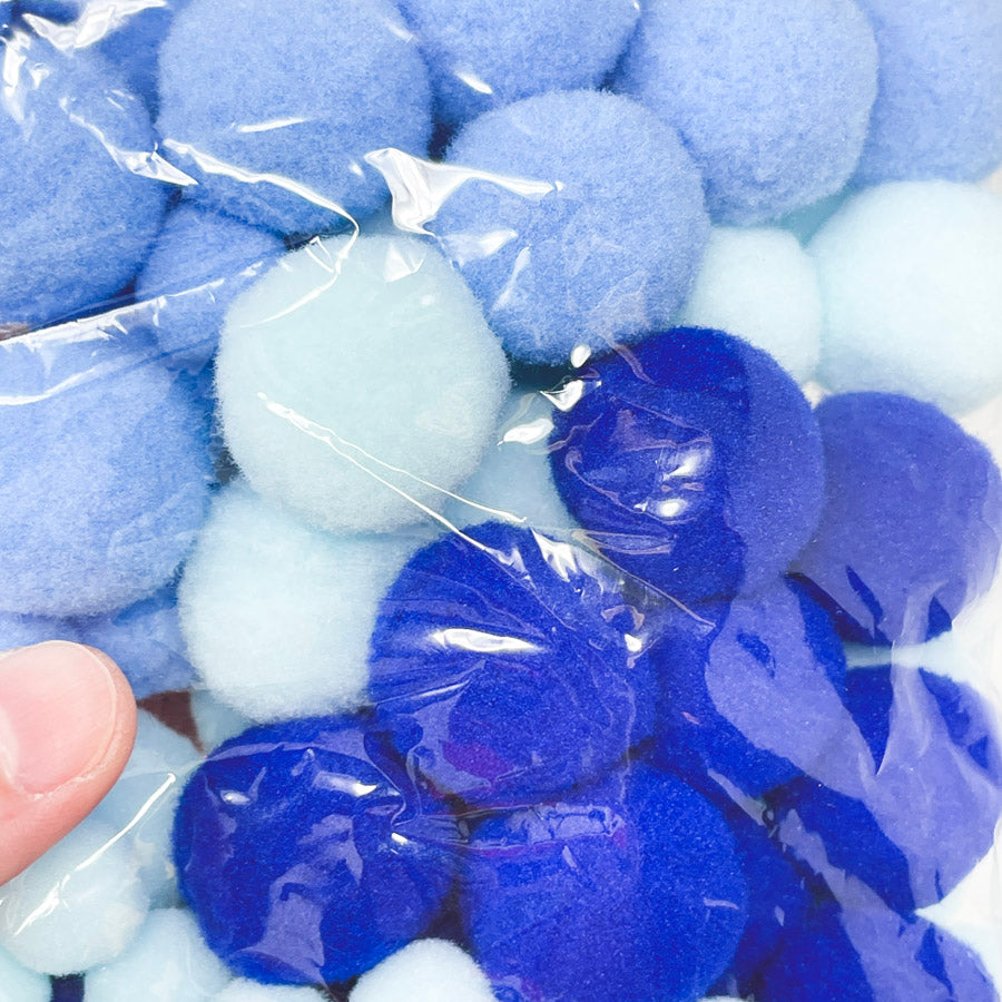 Assorted Monochrome Felt Balls (1)