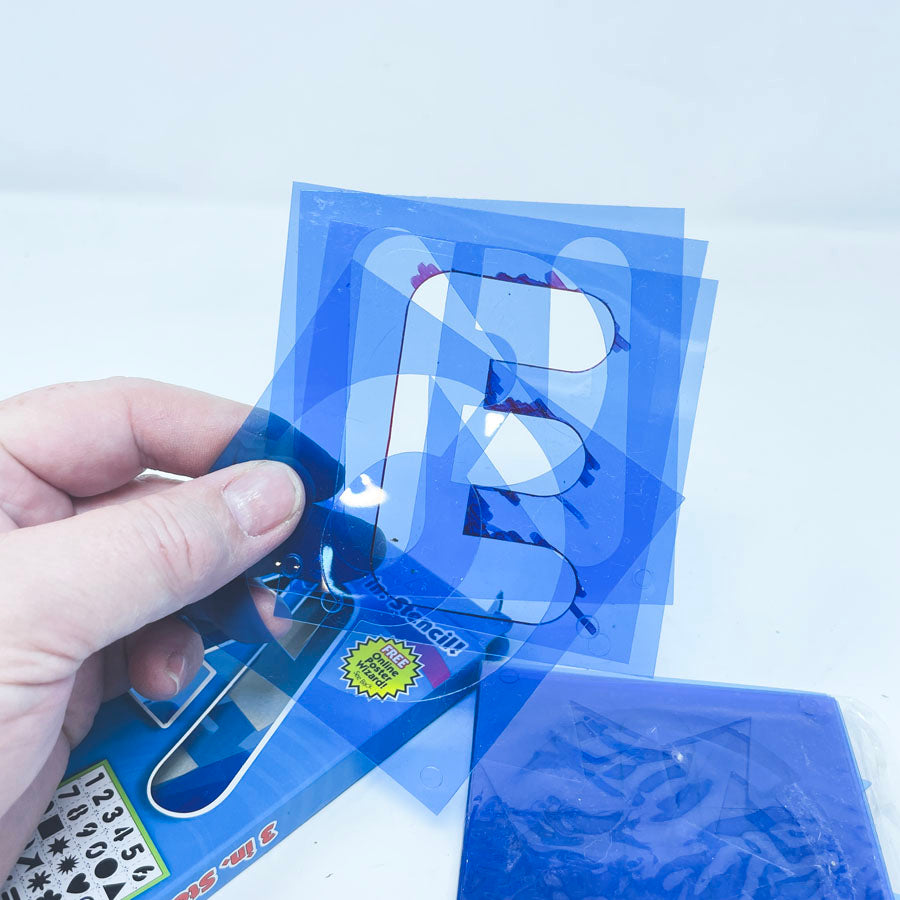 3" Plastic Stencil Pack