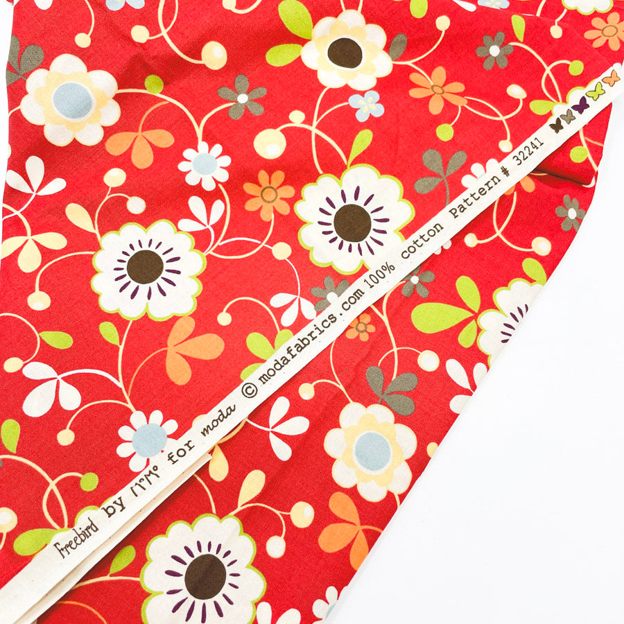 42" x 3 Yds Freebird by Moda Floral Cotton Fabric
