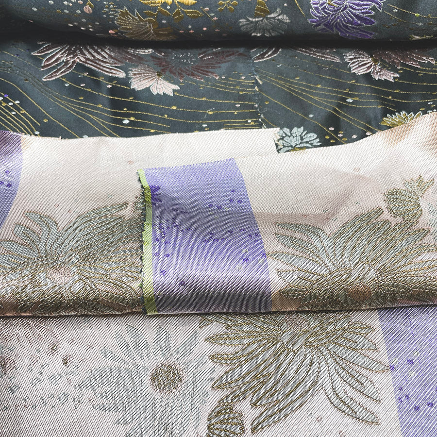 43" x 33" Floral Brocade Fabric Remnant