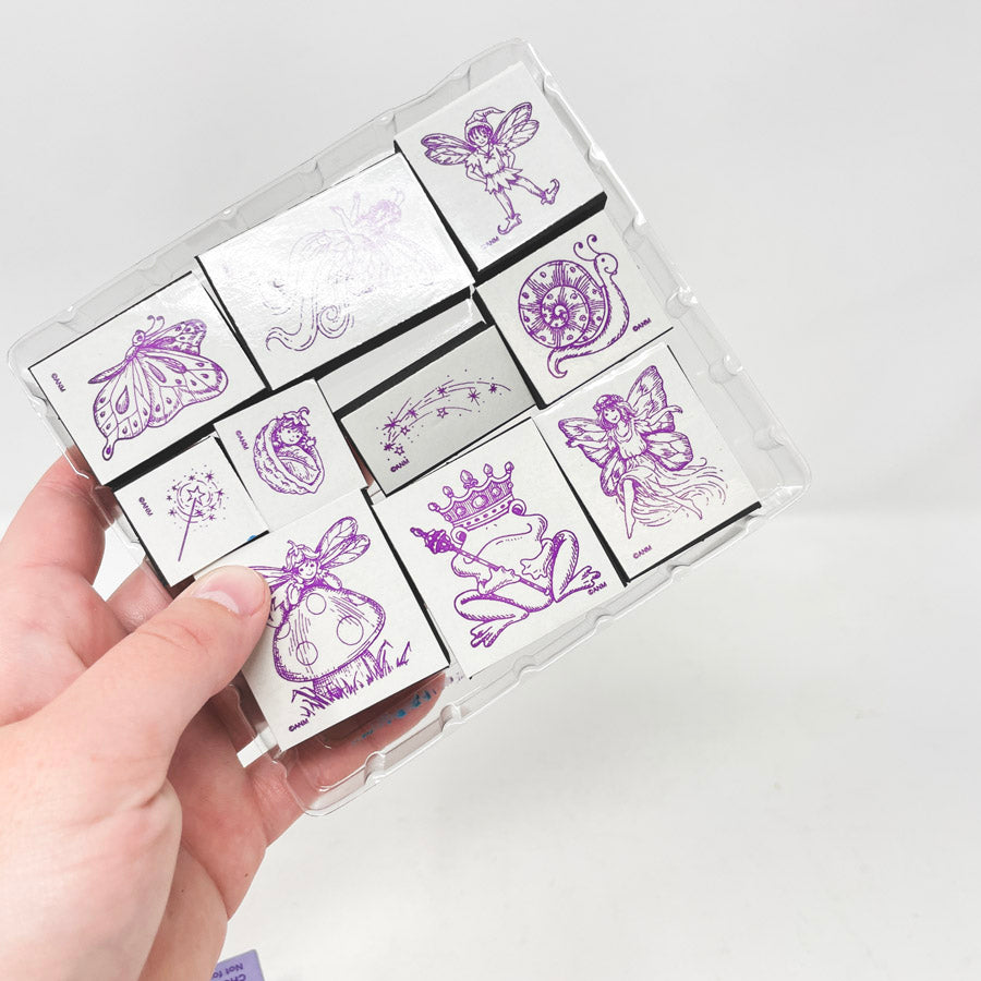 All Night Media Enchanted Fairies Rubber Stamp Collection