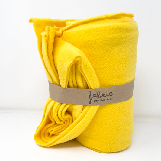 2 Yds - Yellow Fleece Fabric