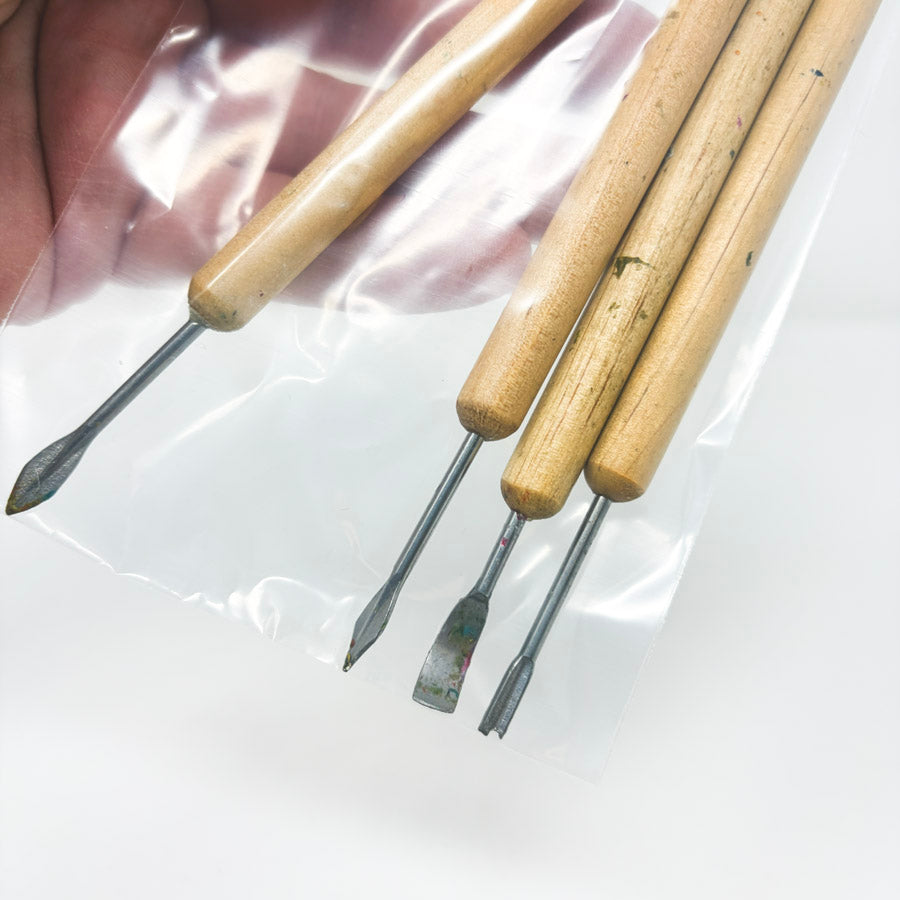 4 Clay Shaping Tools