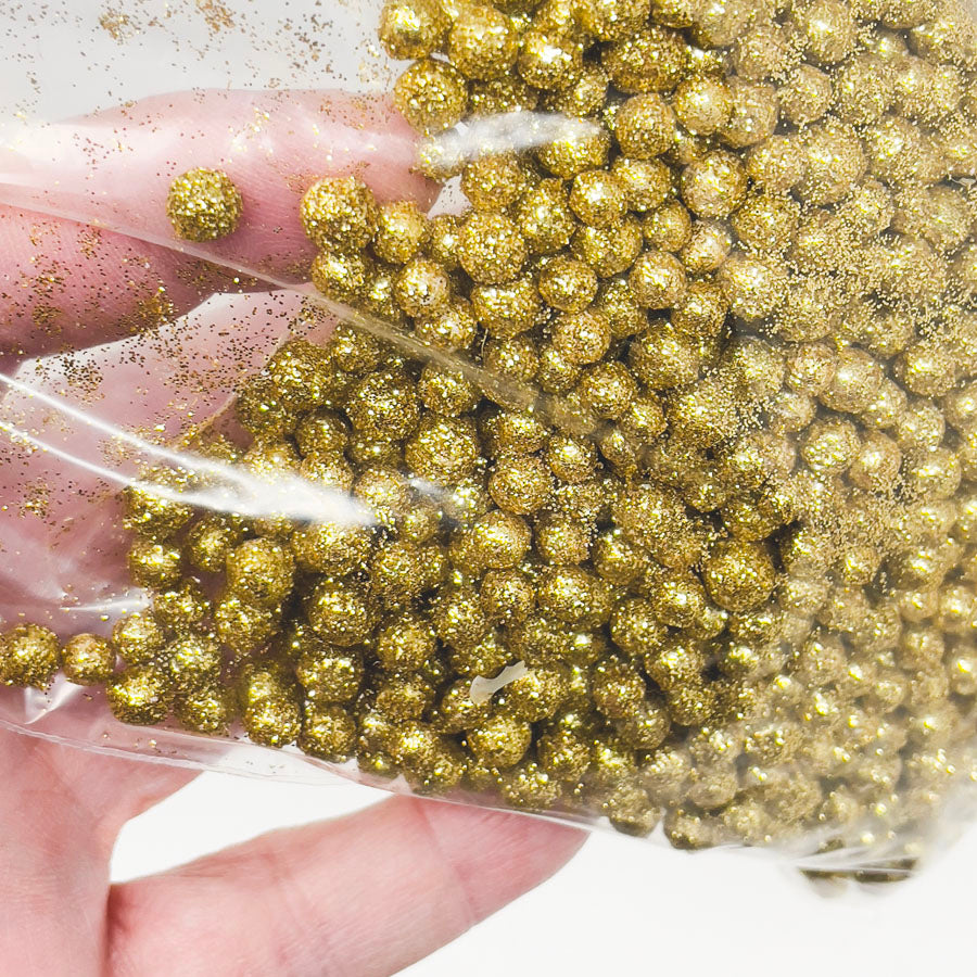 Gold Glitter Balls