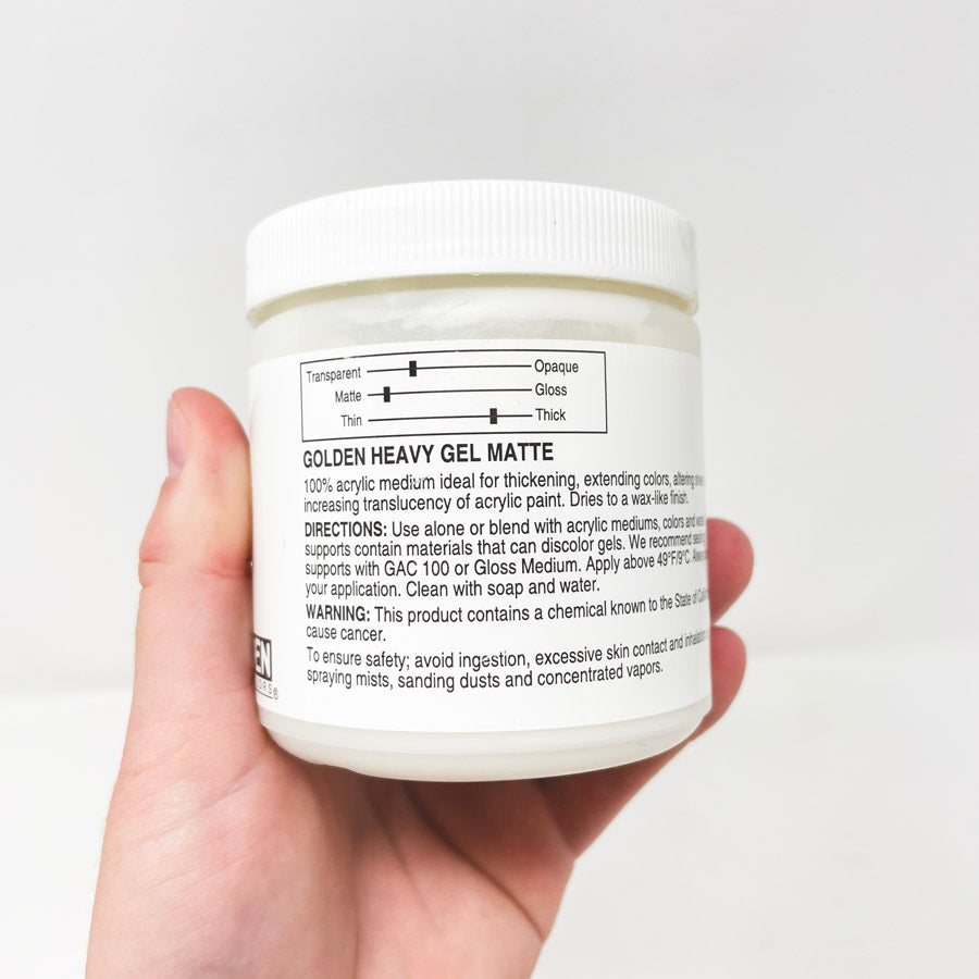 Golden Heavy Gel Matte Medium - 8 oz Tub