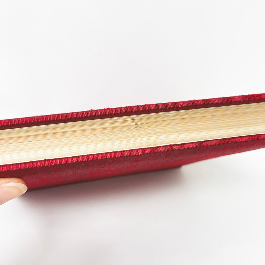 Red Fabric Covered Photo Album