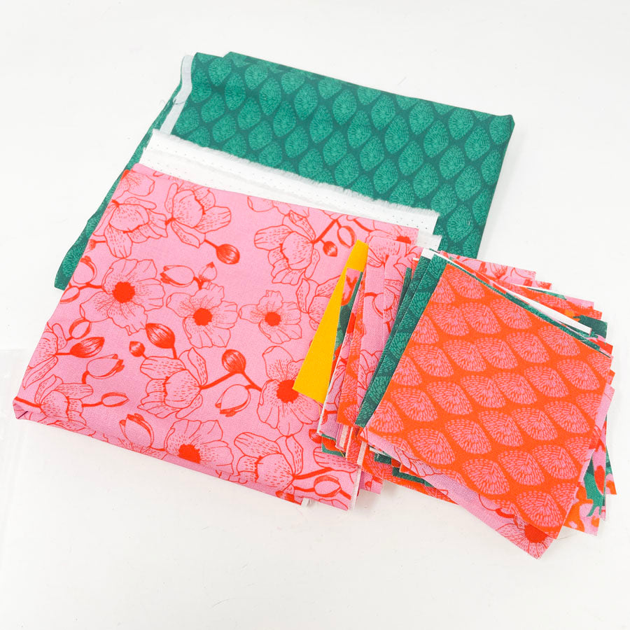 Tropical Pink & Green Quilt Kit