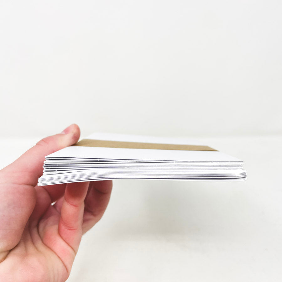 4-1/8" x 5-3/4" White Card + Envelope Stationery Set (8)