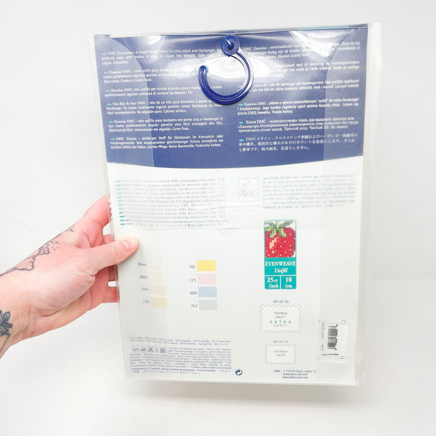 DMC Evenweave Ecru 25 Ct 25 x 27 Needlework Fabric