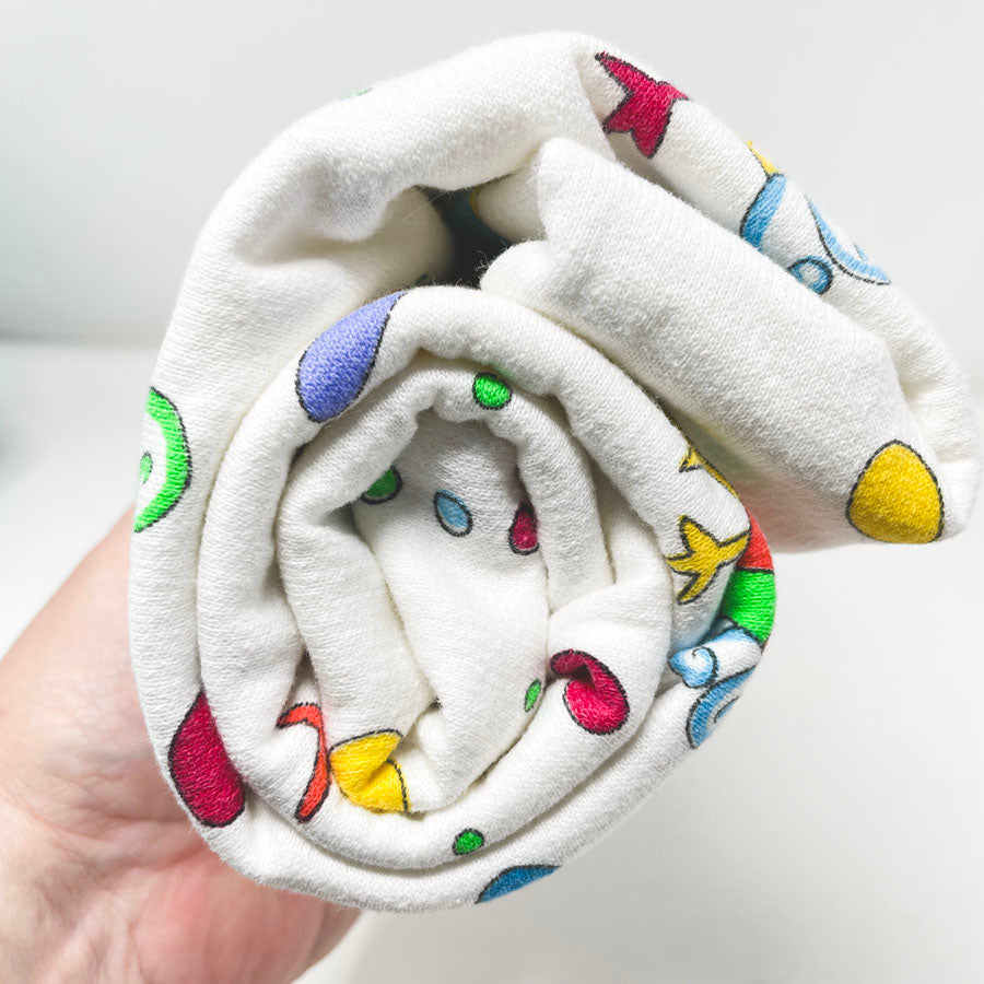 56" x 35" Bird & Egg Jersey Sweatshirt Fabric