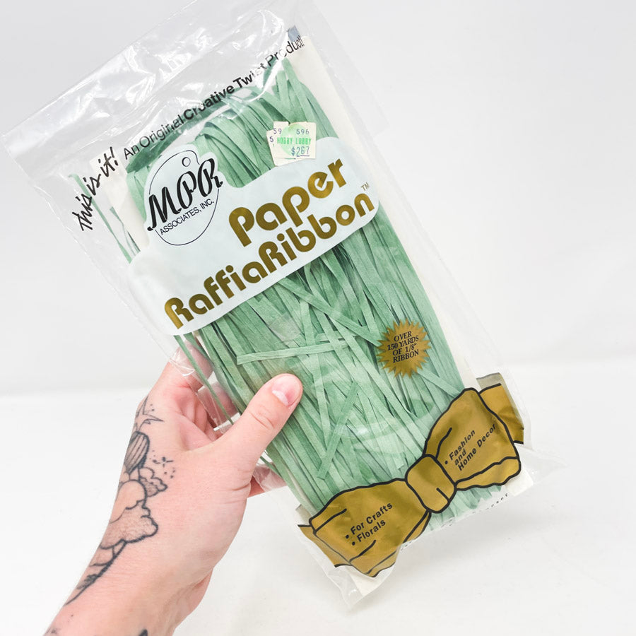Paper RaffiaRibbon in Green