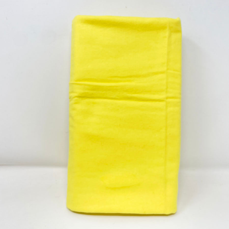 70" x 41" Bright Yellow Flannel Fabric