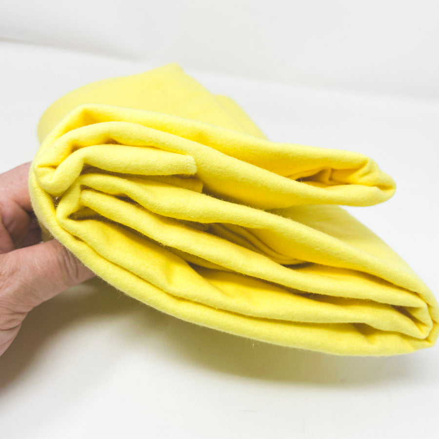 70" x 41" Bright Yellow Flannel Fabric