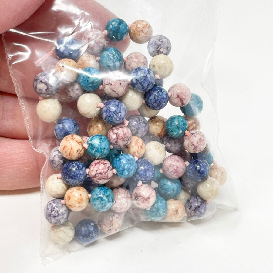 String of Marbled Beads