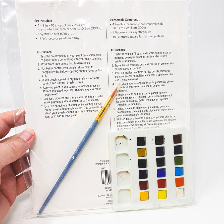 Artist's Loft Watercolor Painting Kit - Woodland Animals - Partial