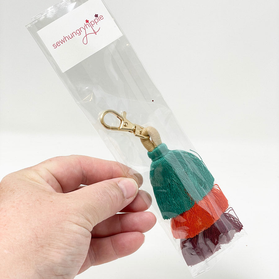 Boho Keychain Clip Tassel