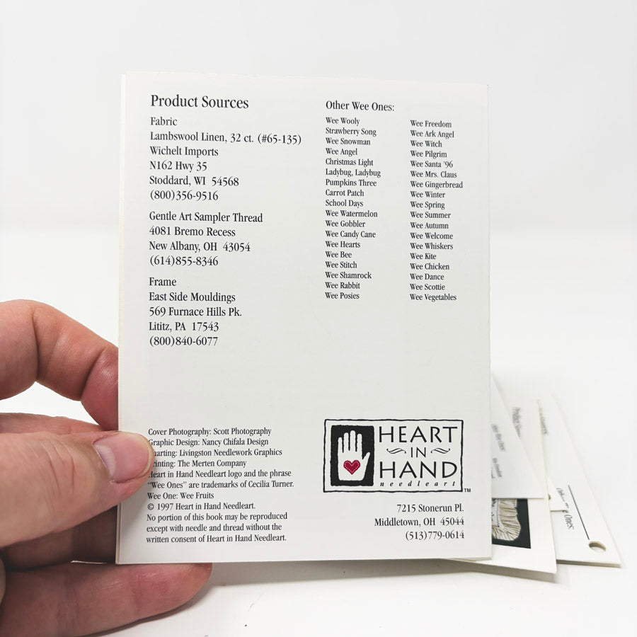Assorted Wee Ones – Heart in Hand Cross Stitch Patterns