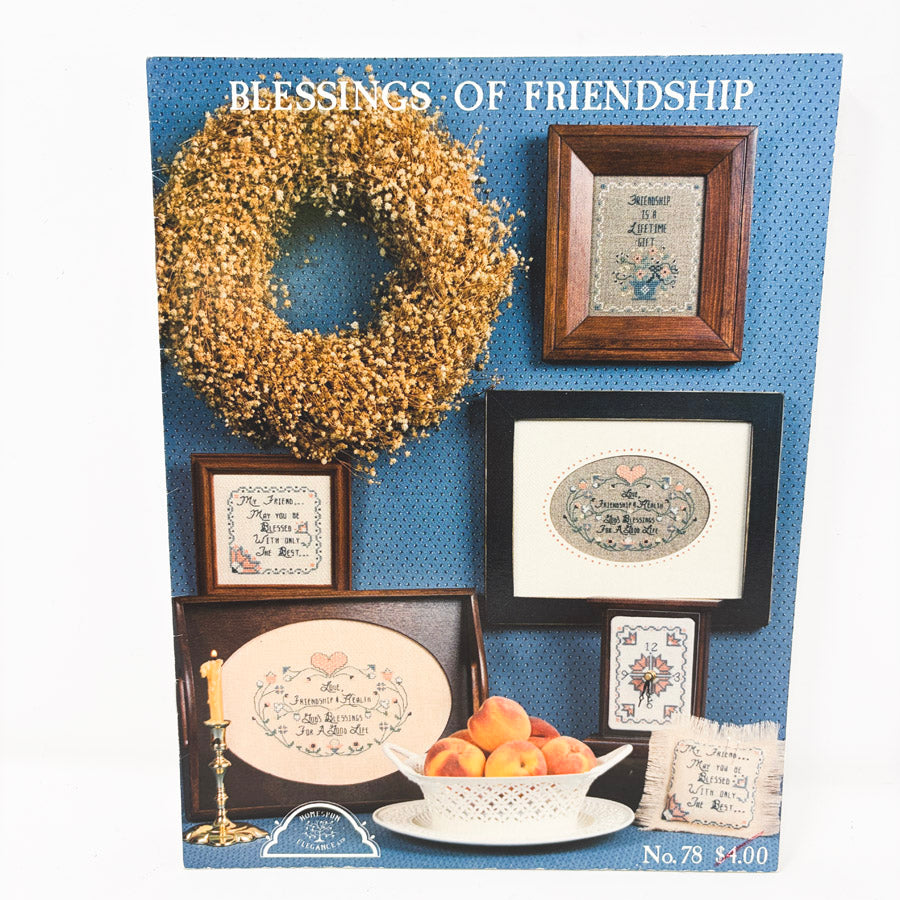 Blessings of Friendship – Homespun Elegance Cross Stitch Pattern Leaflet