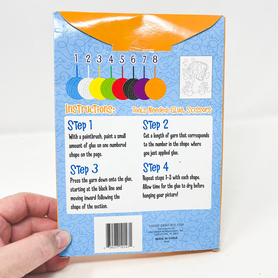Yarn by Numbers Craft Kit - Fish