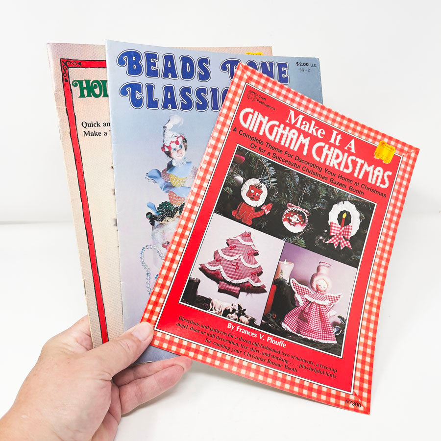 Bundle of Vintage Holiday Craft Booklets