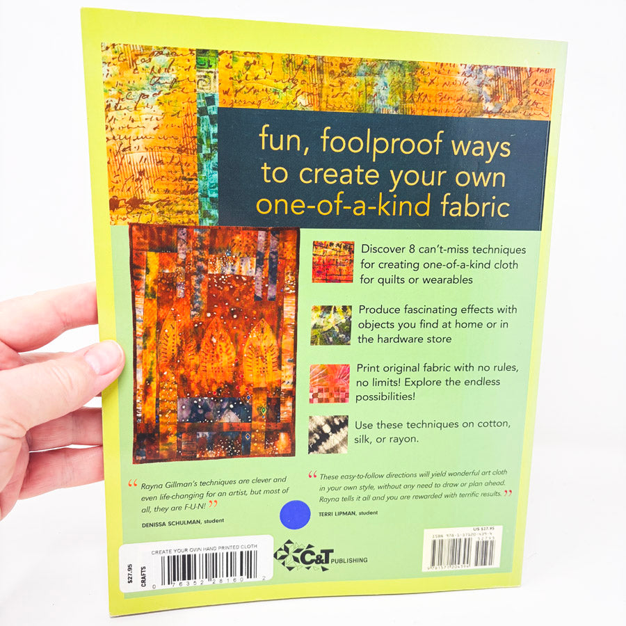 Create Your Own Hand Printed Cloth Book by Rayna Gillman
