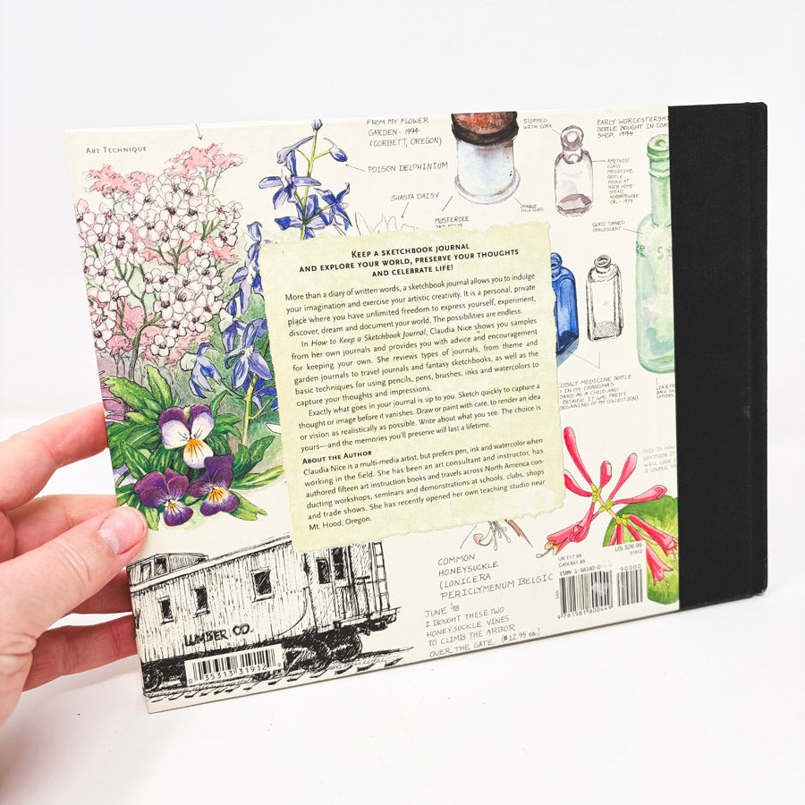 How To Keep a Sketchbook Journal Book by Claudia Nice