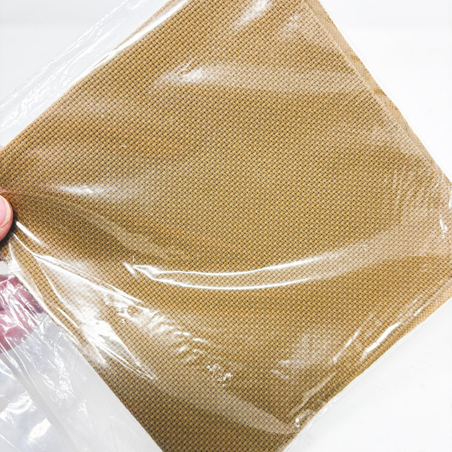 Super Value Brown 18 Count White Aida - 12" x 12"