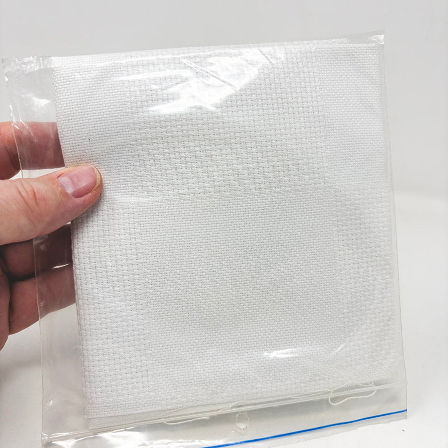 Charles Craft Eleven/22 Count White Aida - 12" x 18"