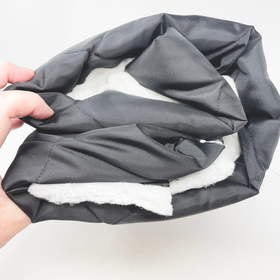 43" x 80" - Black Quilted Fabric