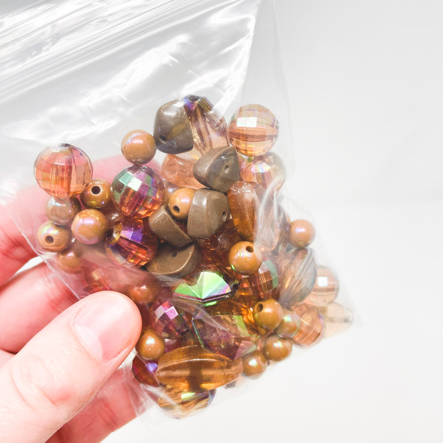 Iridescent Brown Bead Soup
