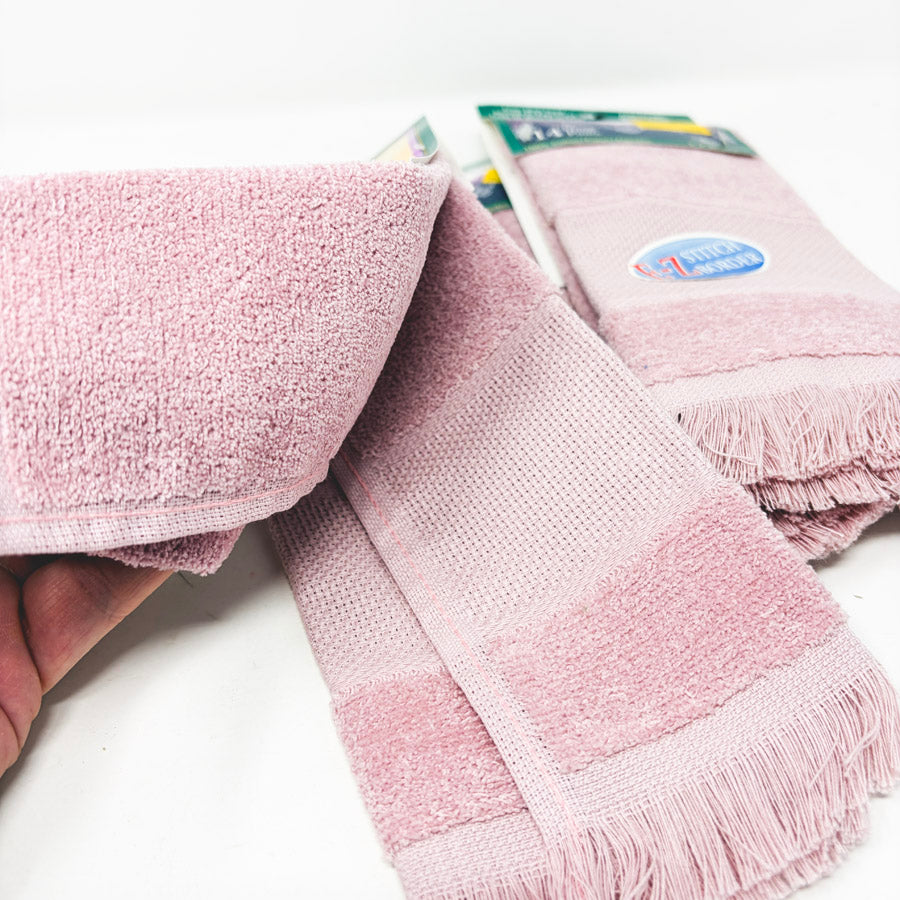 Charles Craft 14 Count Rose Stitch Border Hand Towels