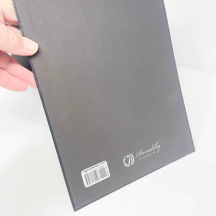8.5” x 11” Piccadilly Black Spiral Bound Sketchbook