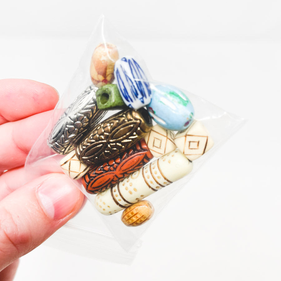 Assorted Carved Beads