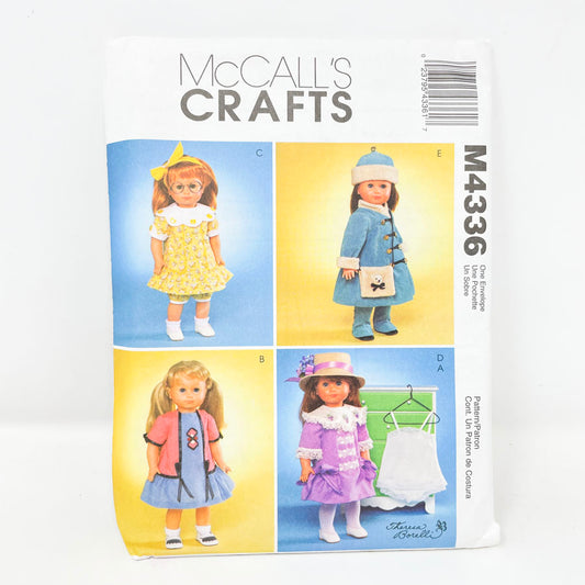 McCall's M4336 Sewing Pattern - 18" Doll Clothing